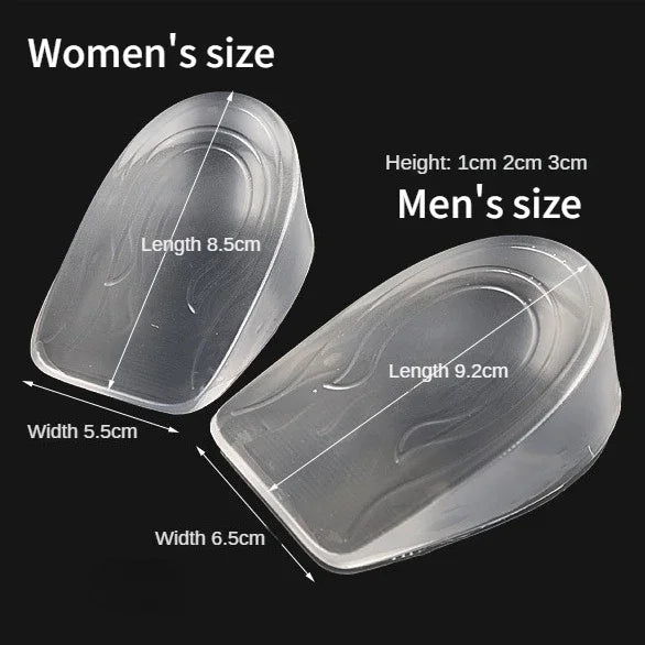 Invisible Height Increase Insoles Transparent Gel Inserts