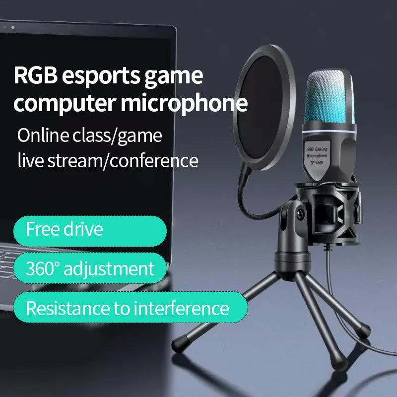 SF666R USB Condensador Wire Gaming Microphone - On Sale On