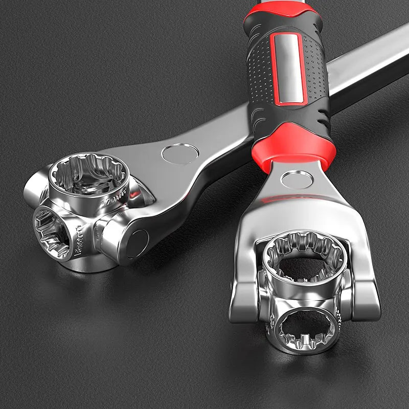 52 in 1 Tools Socket Works Universal Ratchet Wrench