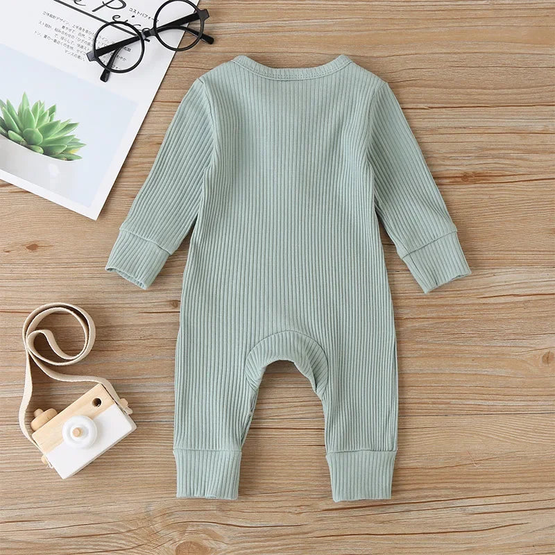 Autumn Newborn Infant Baby Boys Girls Romper Cotton Long Sleeve