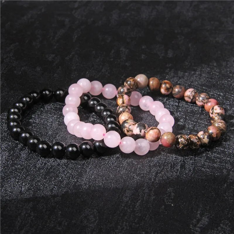 3pcs Natural Stone Unisex Bracelets