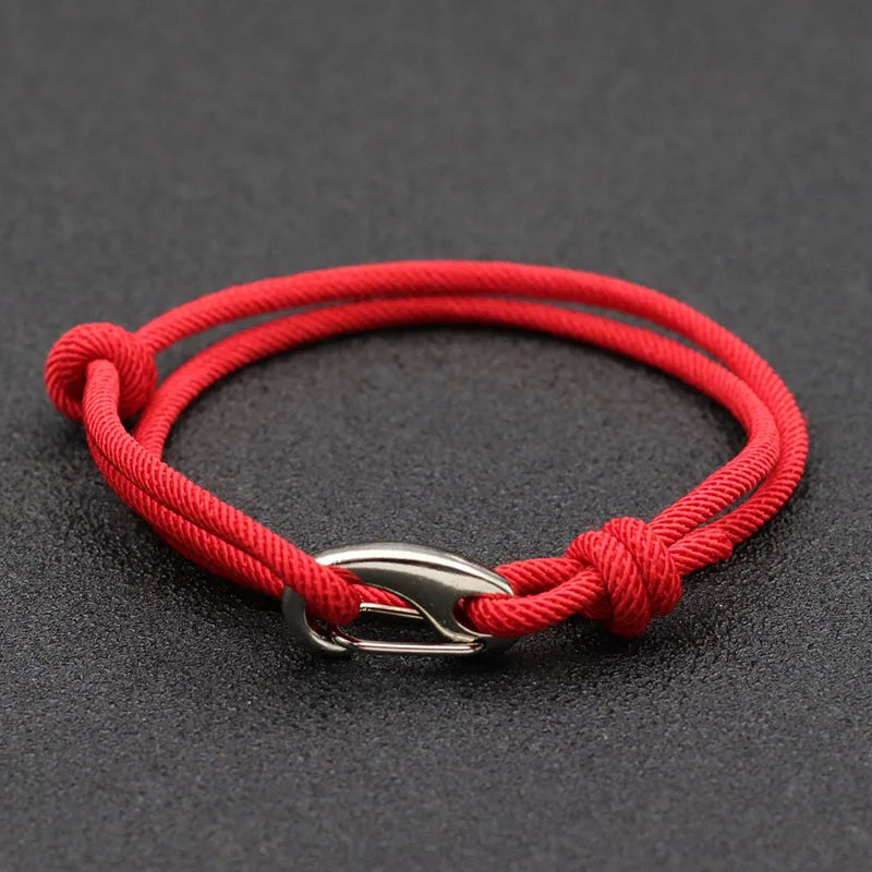 Adjustable Thin Cord Double Layer Handmade Weaven Rope Bracelet