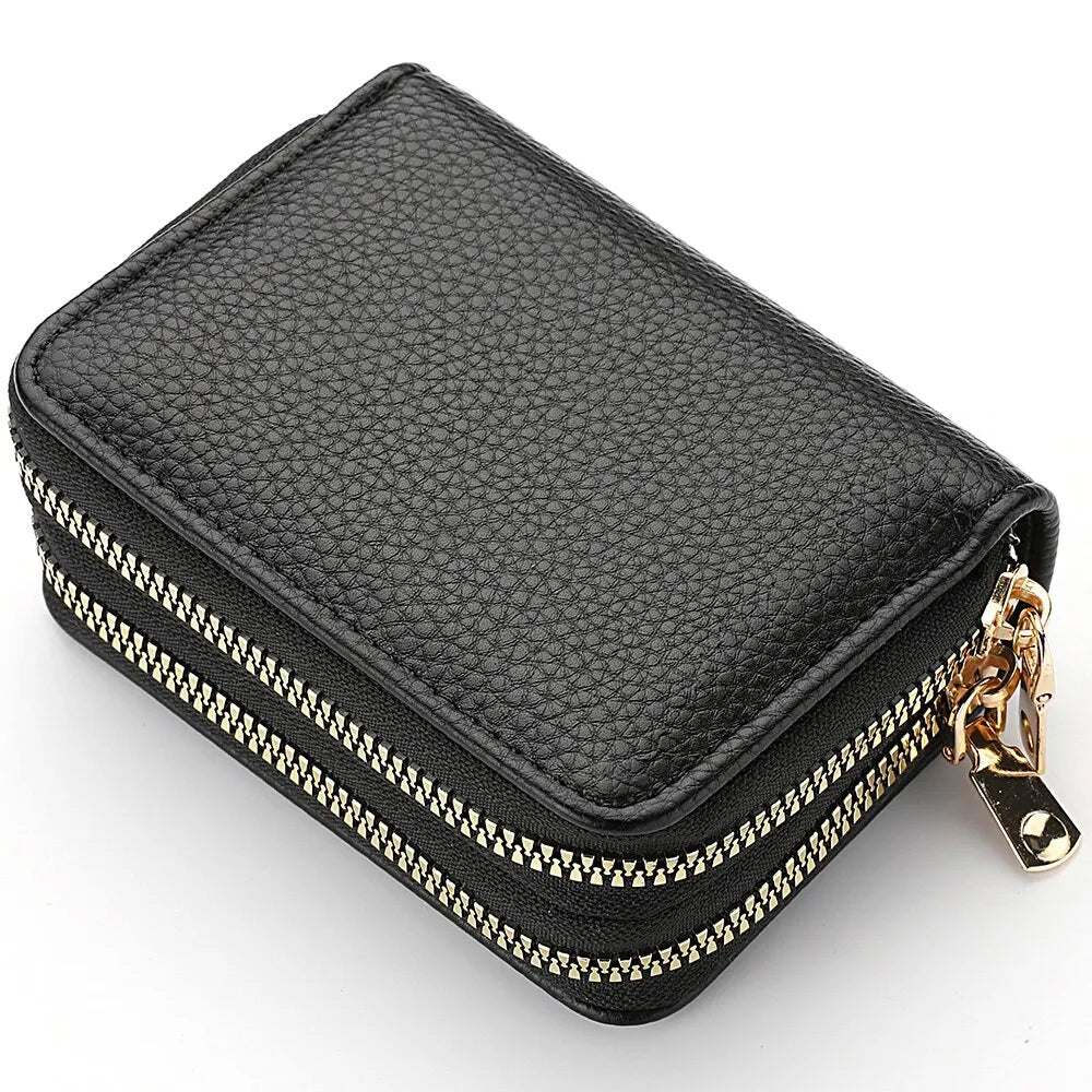 Womens Zipper Multi Card Slot Coin Purse