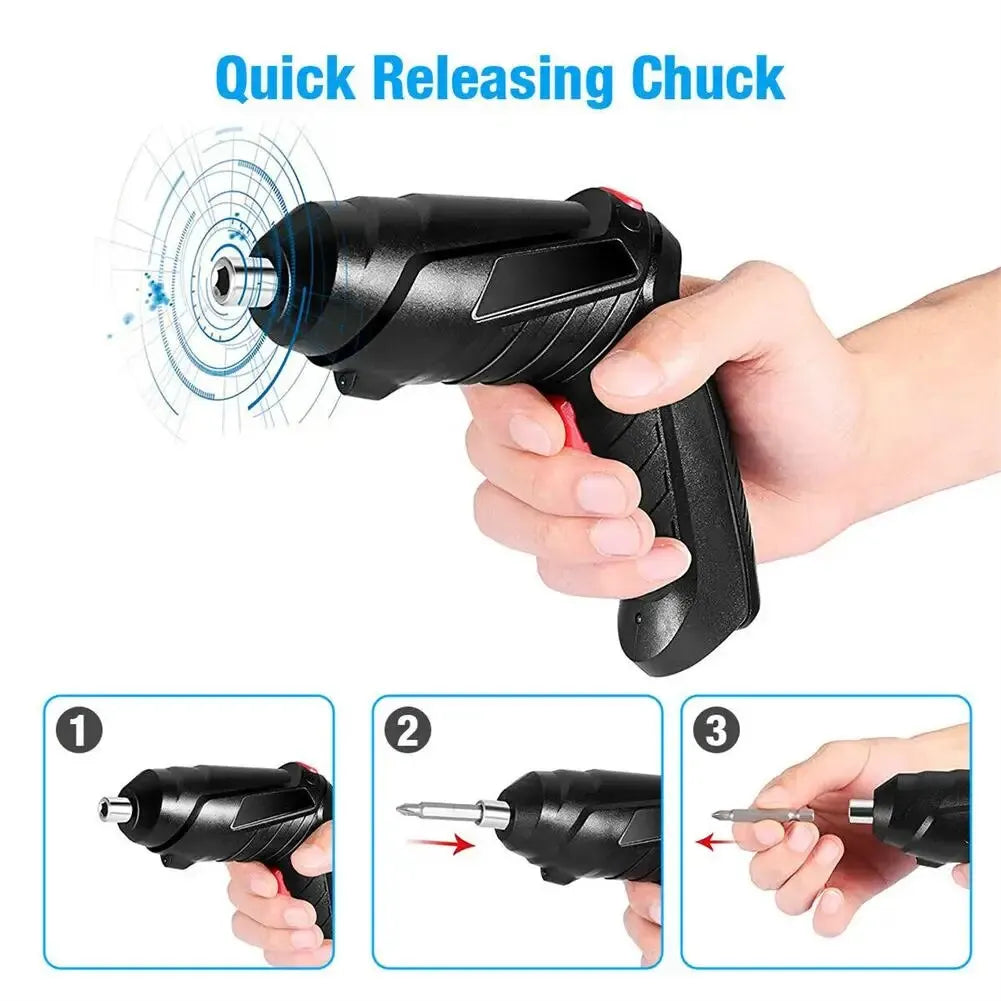 Mini Electric Drill Cordless Screwdriver Tools Set