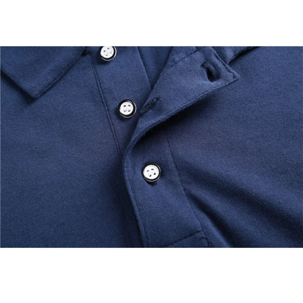 Cotton Polo Mens Shirt Short Sleeve Polo Shirt Contrast Color