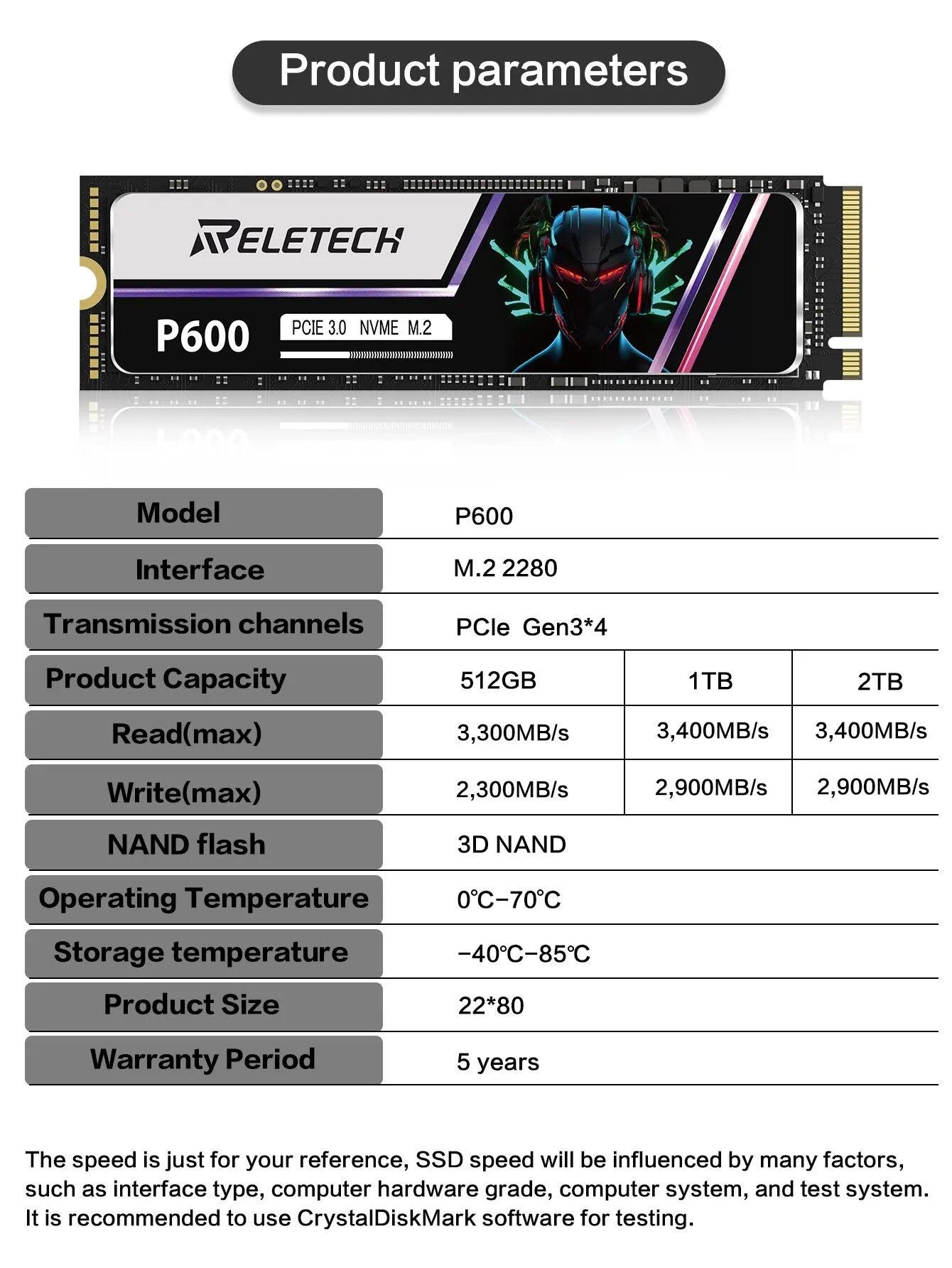 Reletech P600 M2 SSD Drive Hard Disk - On Sale On