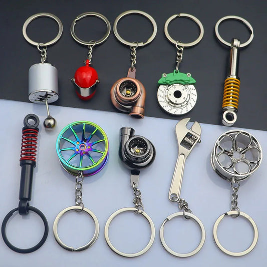 Creative Gear Head Keychain Speed Gearbox Keyring