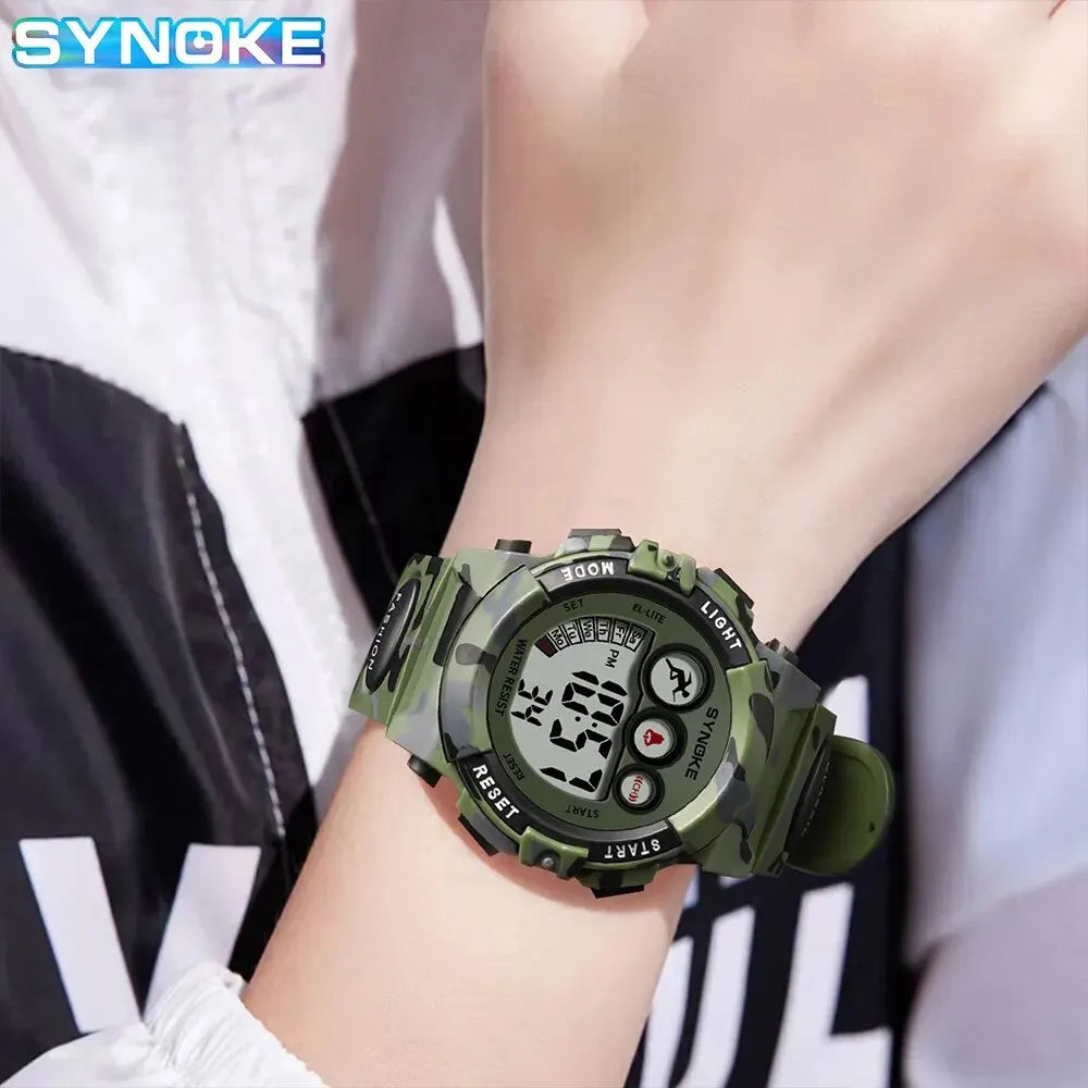 Student Sport Watch Kids 50M Waterproof Digital Wristwatch