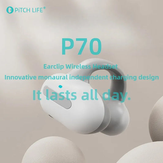 P70 Earclip Wireless Bluetooth Headset Earplugs