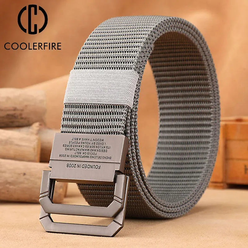 Tactical Army Canvas Belt for Men Perfect for Outdoor Adventures