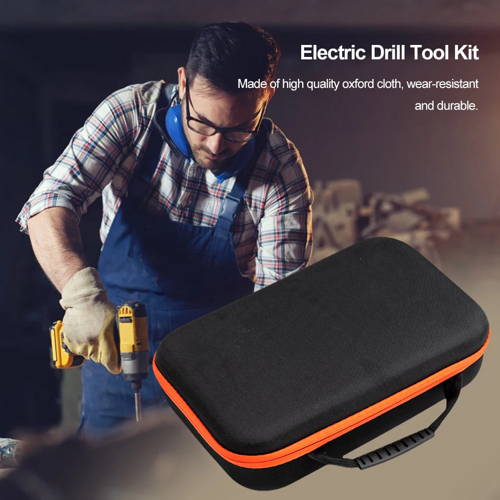 Portable Electric Drill Tool Storage Bag Oxford Cloth Organizer Pouch