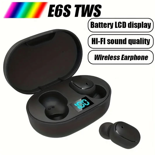 TWS E6S Bluetooth Earphones Wireless Noise Cancelling Headsets