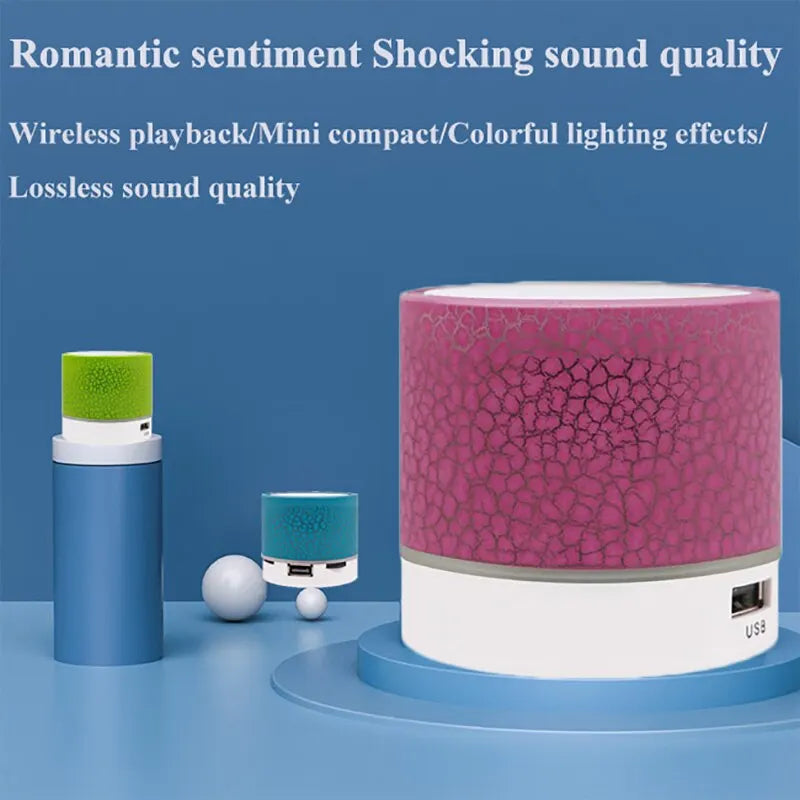 A9 Dazzling Crack LED Wireless Bluetooth Speaker