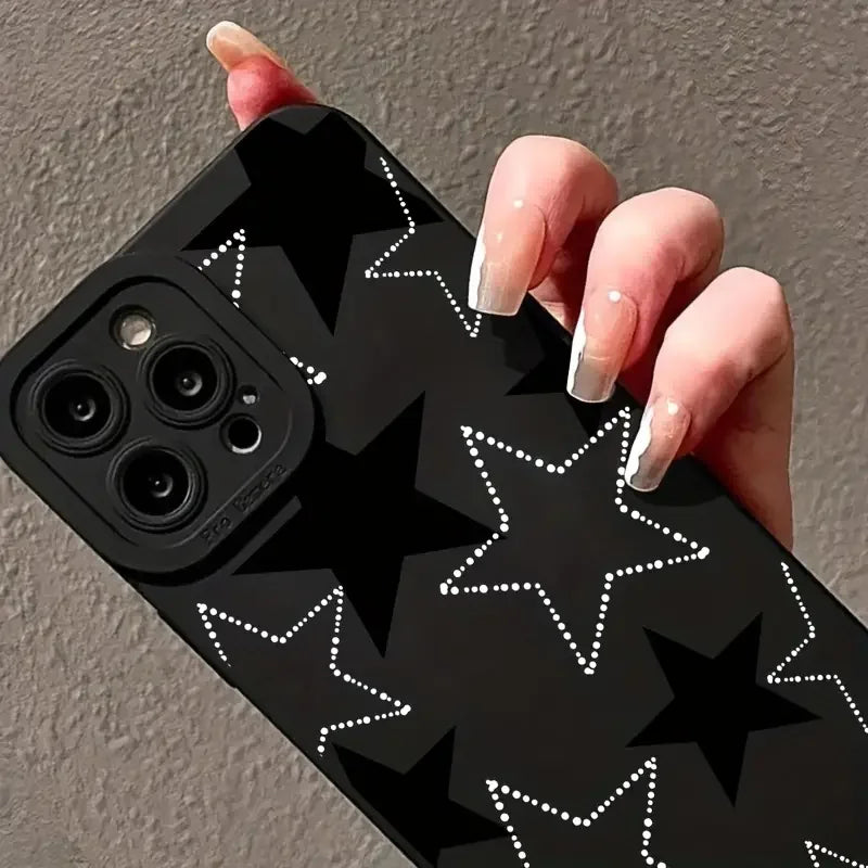 Five Pointed Star Protective Phone Case For iPhone 15 14 13 12 Pro Max