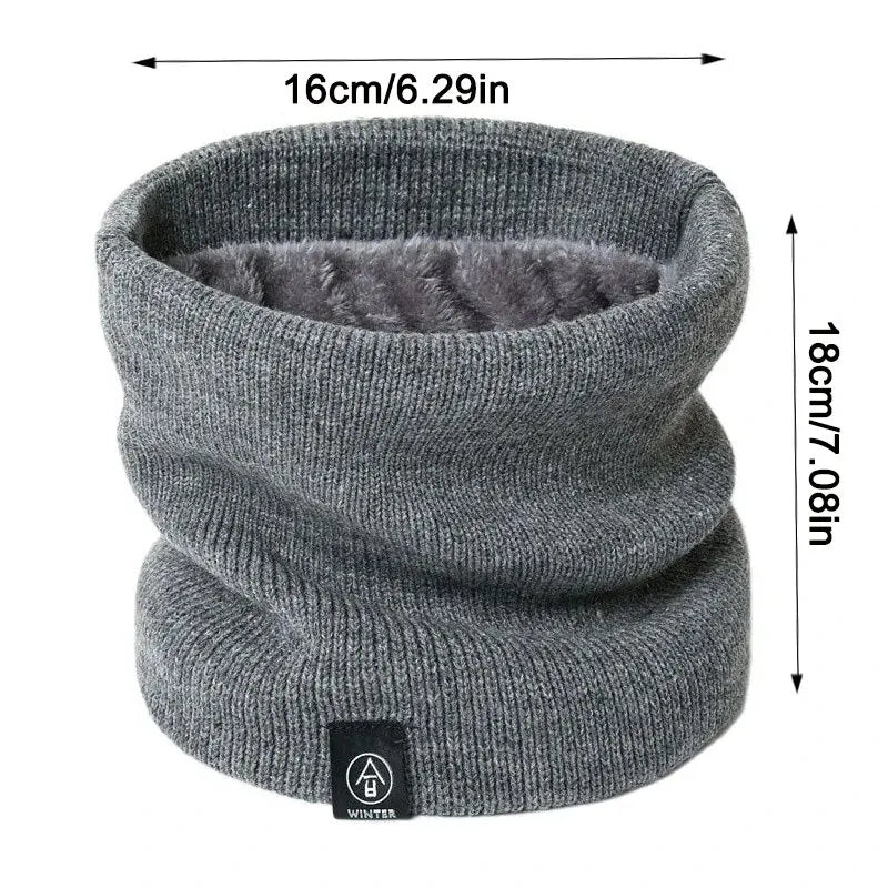 Unisex Knitted Ring Neck Scarf