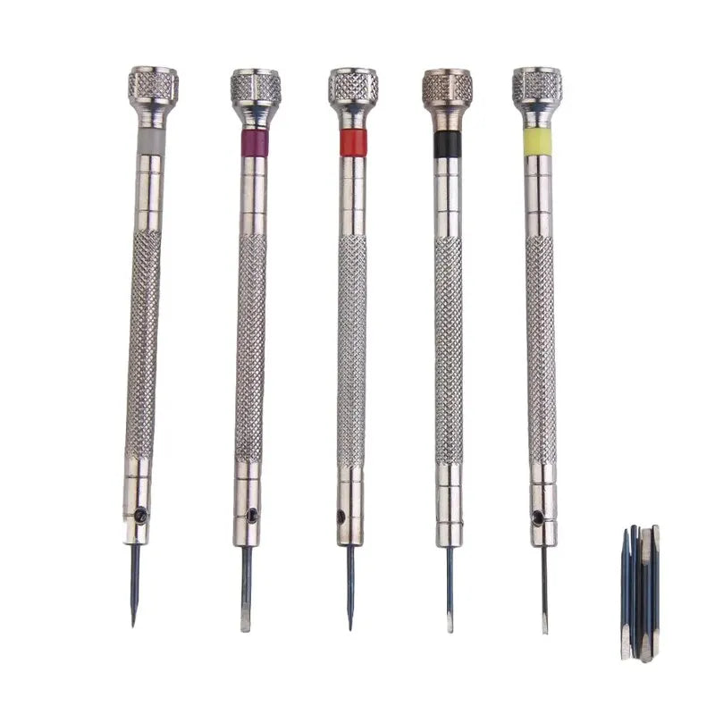 5pcs/set Steel Screwdriver for Watch Repairing