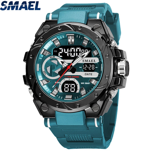 Mens Watch Wateproof LED Stopwatches Alarm Multifunctional Wristwatch