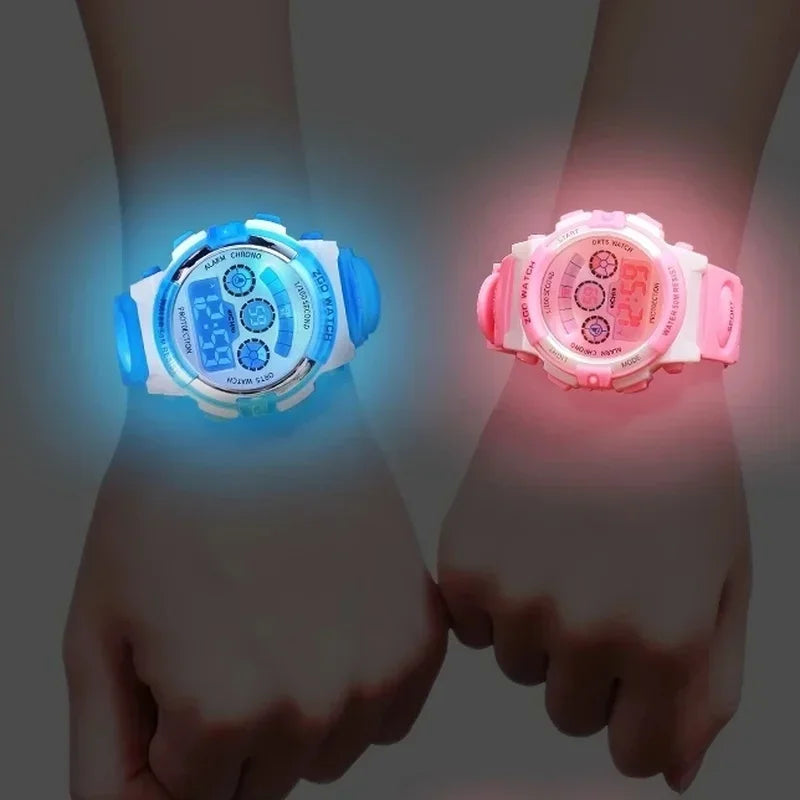 Kids Digital Watch Luminous Alarm Watch for Boys Girls