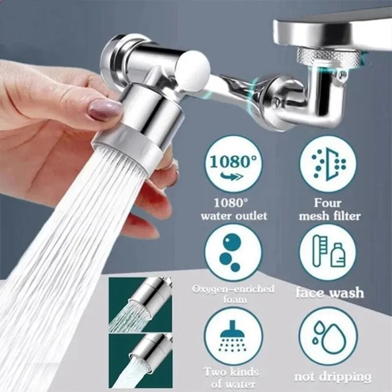 Faucet Extender Rotatable Multifunential Universal