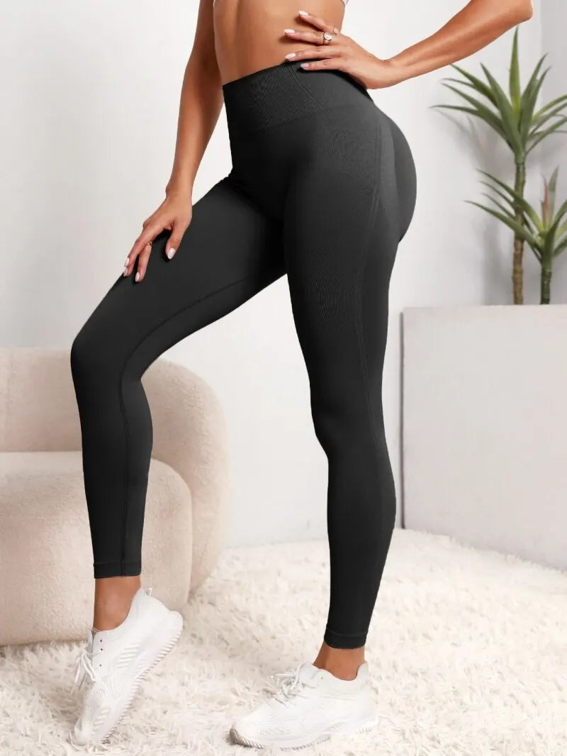 Womens Seamless Hip Lifting Seamless Sports Leggings