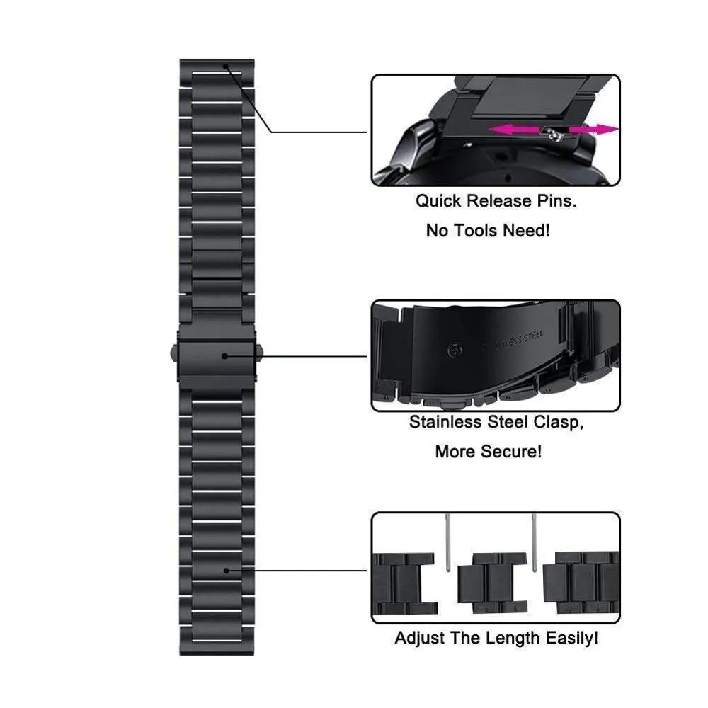 22mm 20mm Stainsteel Steel Strap For Samsung Galaxy Watch