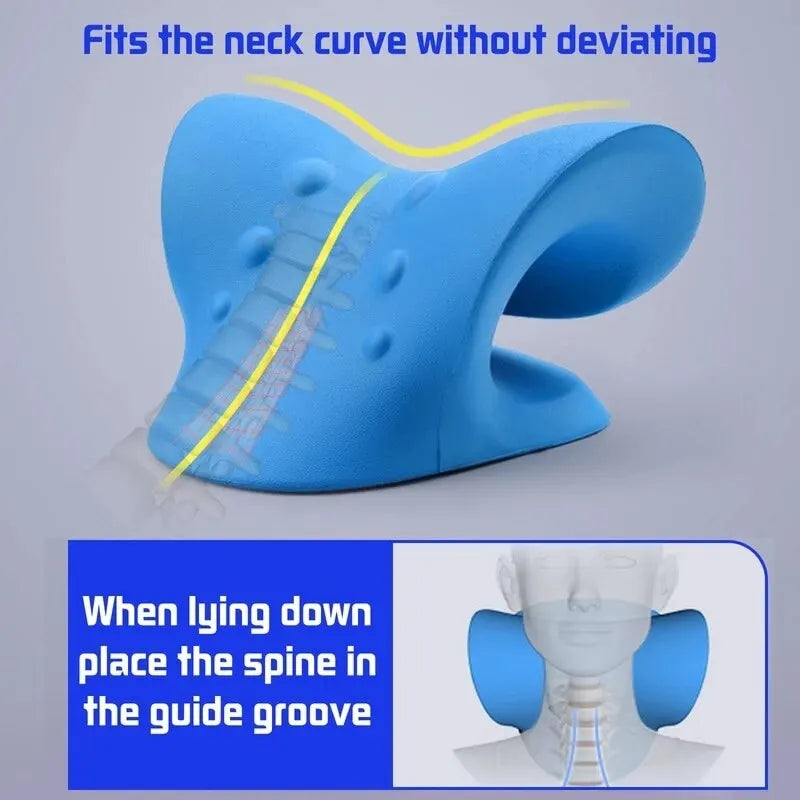 Neck Stretcher Relaxer Pillow Cervical Chiropractic Traction