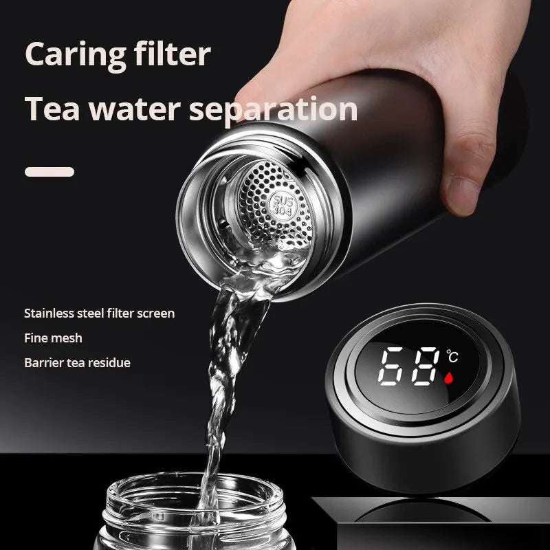 500ml Smart Insulation Stainless Steel Colorful Cup Mini Thermos Cup