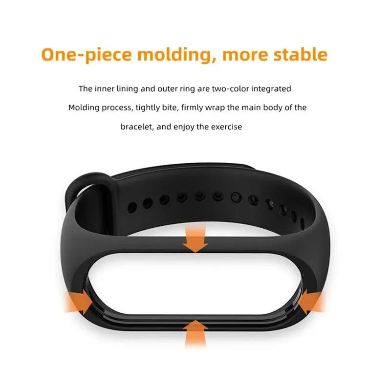 2Pcs Watchband For Xiaomi Mi Band Strap Silicone