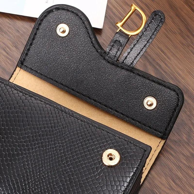 Womens Card Holder Mini PU Leather Wallet