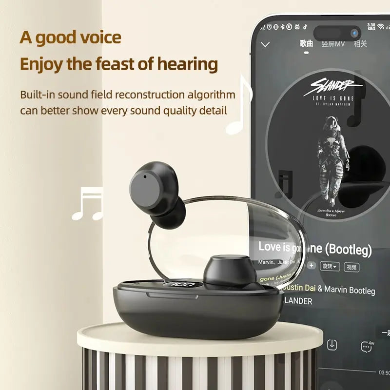 T62 Bluetooth Earphone Touch Control Wireless Headphones Earbuds