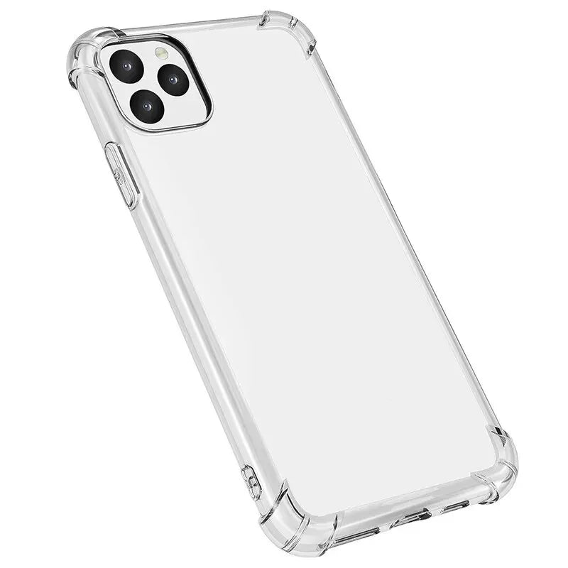 Silicone Clear Shockproof Phone Case For iPhone 15 14 13 12