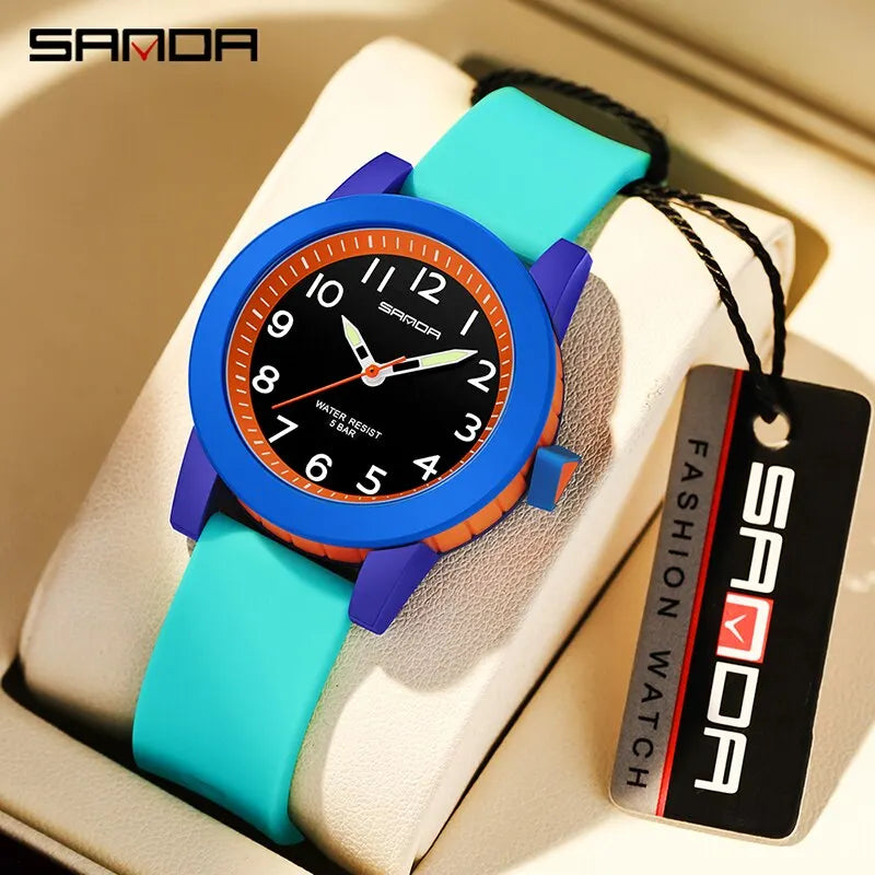 Fashion Silicone Quartz Watch Sports Waterproof Boy Girl Casual Watch