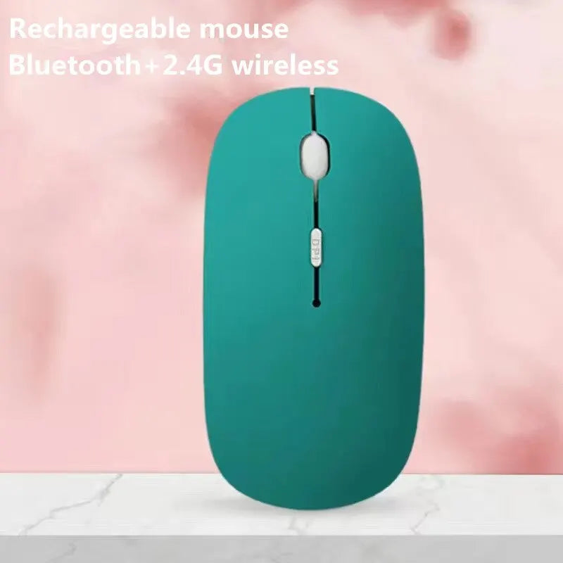 Rechargeable Wireless Bluetooth Mouse 2.4G USB Mice