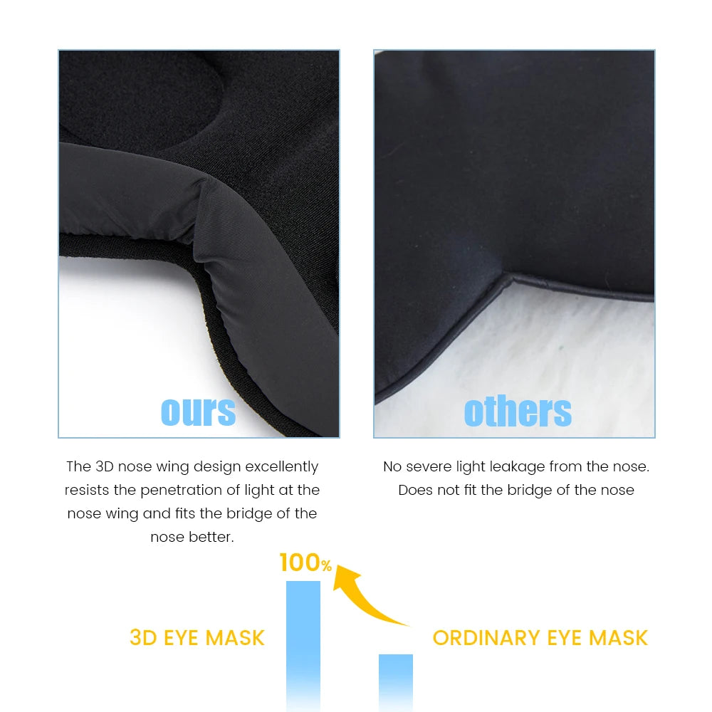 Silk Sleeping Mask Soft Smooth Sleep Mask For Eyes Travel Shade Cover