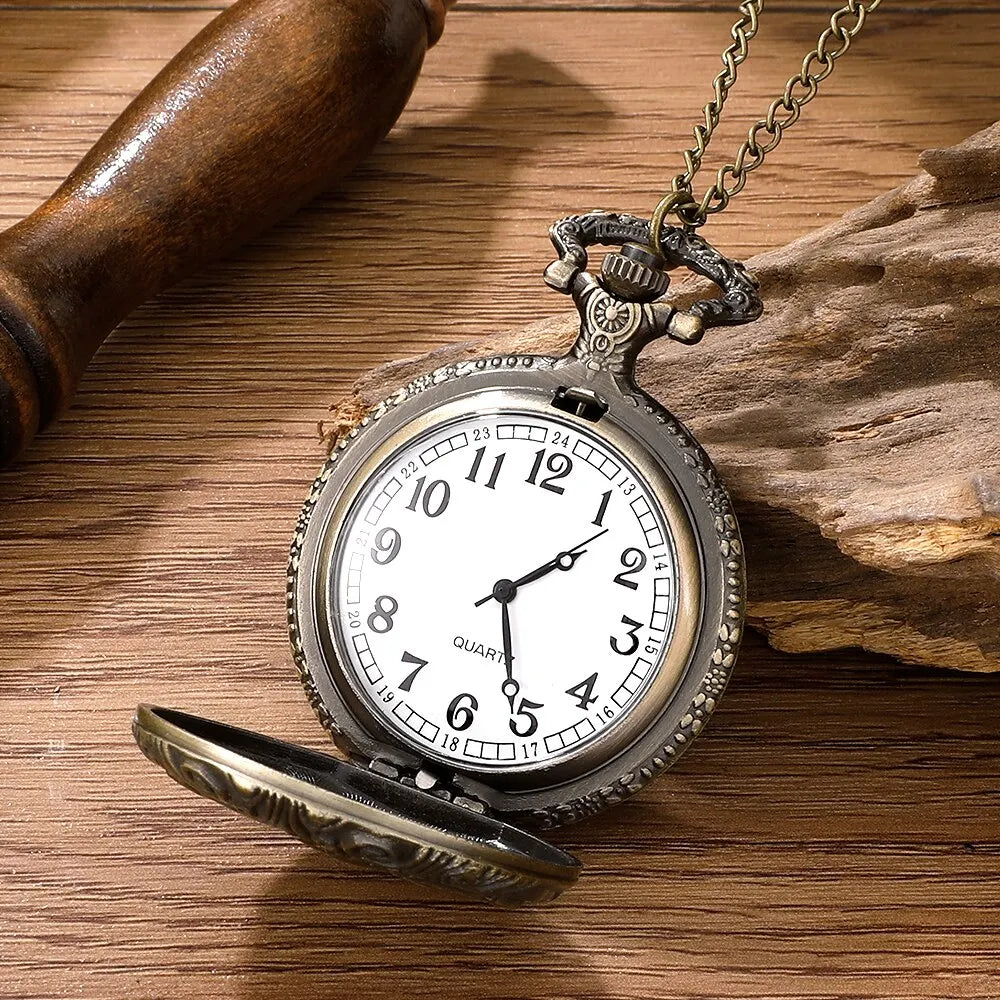 Quartz Pocket Watch Necklace Pendant HQ8177