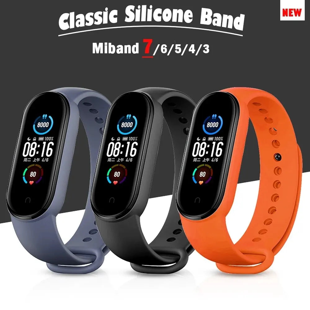 2Pcs Watchband For Xiaomi Mi Band Strap Silicone