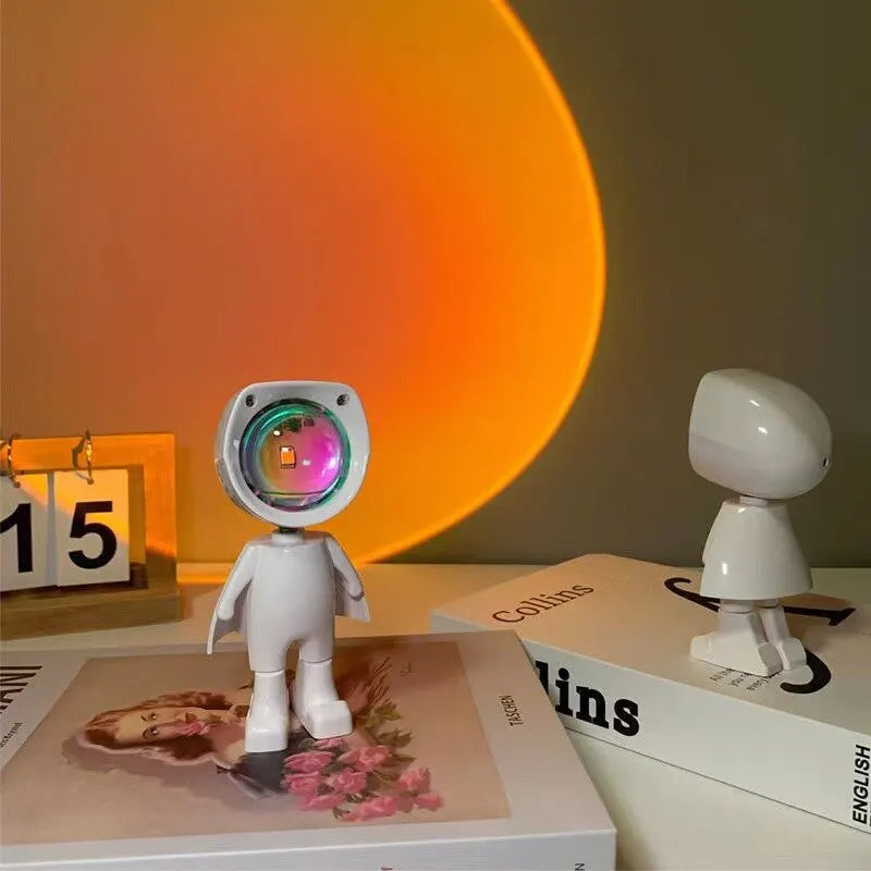 LED Seven Colors Sunset Astronaut Light