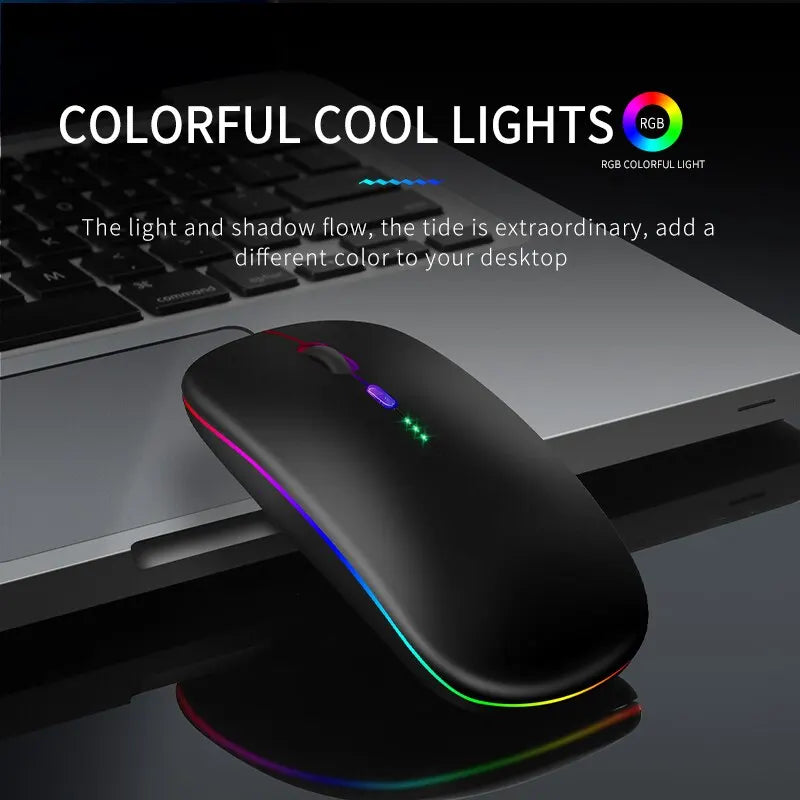 Bluetooth Wireless USB Rechargeable RGB Mouse