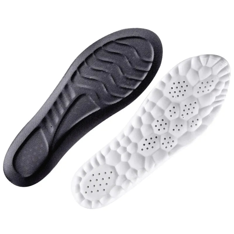 5D Sports Shoes Insoles PU Soft Breathable Shock Absorption