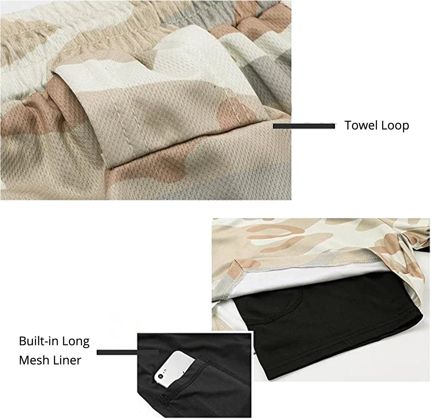 Mens Running Short 2 In 1 Double Deck Quick Dry Gym Sportswear