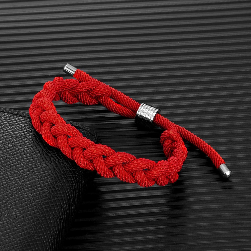 Creative Design Shoelace Bracelet Adjustable Survival Bracelets Handmade