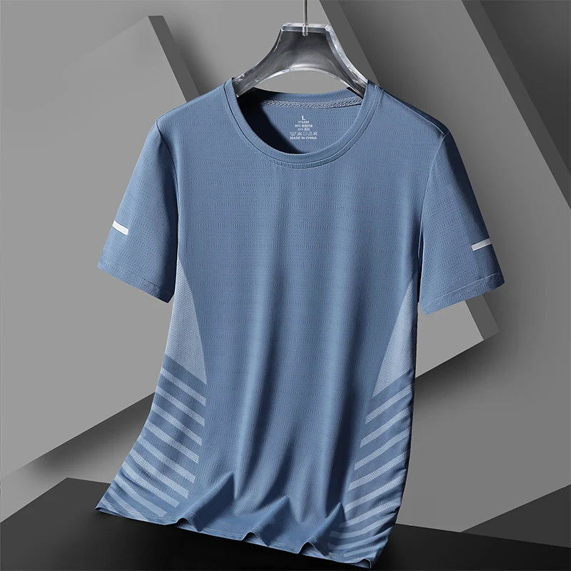 Quick Dry Sport Running T Shirt Mens Summer Casual T Shirts