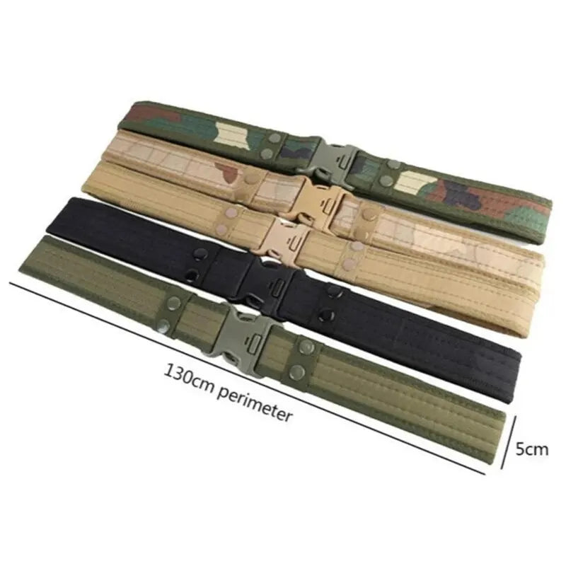 Plastic Buckle Mens Canvas Lengthened Thickened Tactical Belt