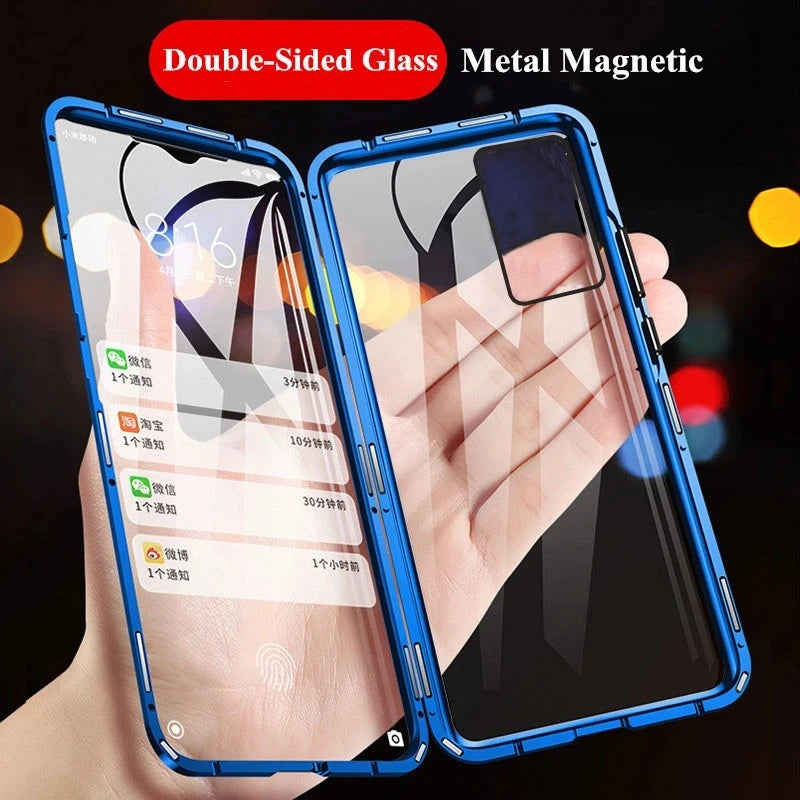 Metal Magnetic Phone Case For Samsung S23 S22 S21 Ultra Plus S20 FE