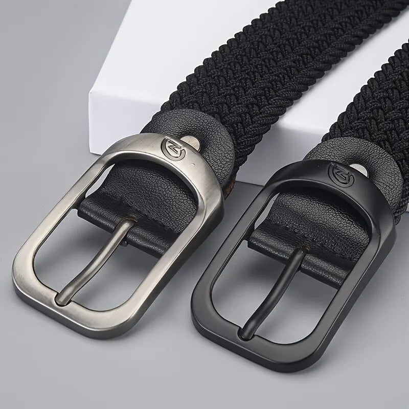 Mens Belt Woven Elastic Outdoor Sports Unisex