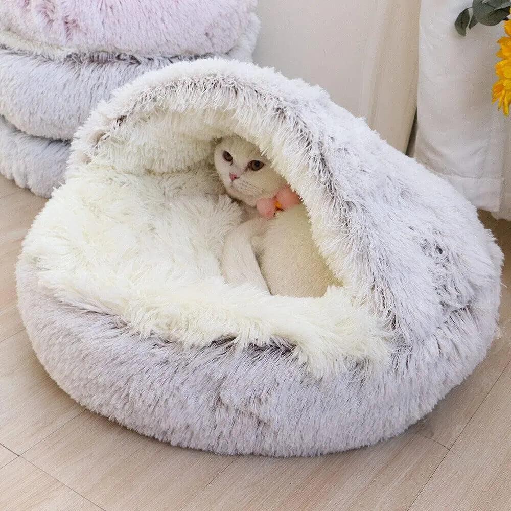 Soft Plush Round Cat Bed Pet Mattress - On Sale On