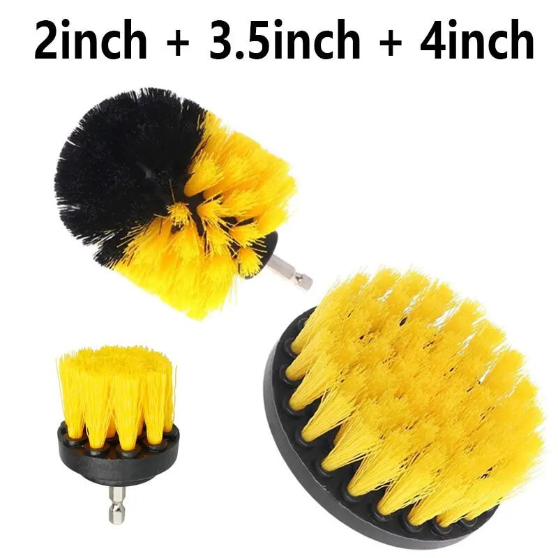 3 pcs Drill Brush Attachment Set  Scrub Brush