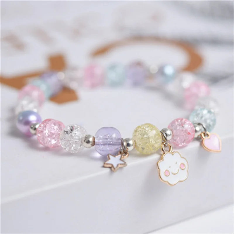 Cute Popcorn Beads Kids Bracelet Friendship Glass Girls Bracelets