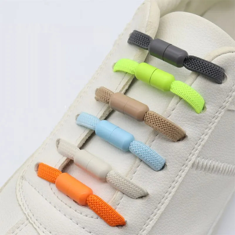 1 Set Elastic Shoelace Decorative Shoe Laces Buckle