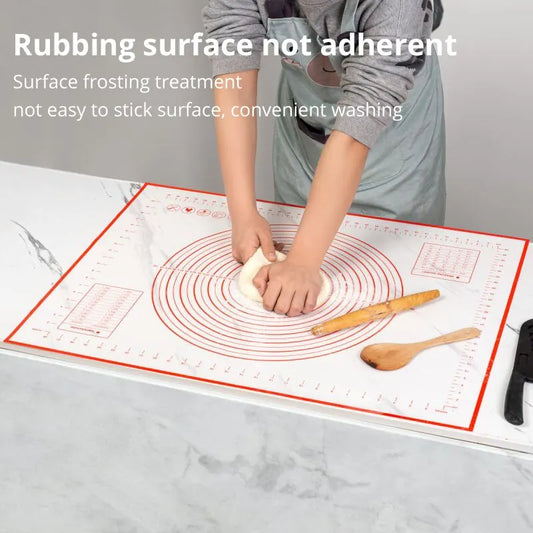 Kneading Dough Mat Silicone Baking Mat Pizza Cake Dough Maker